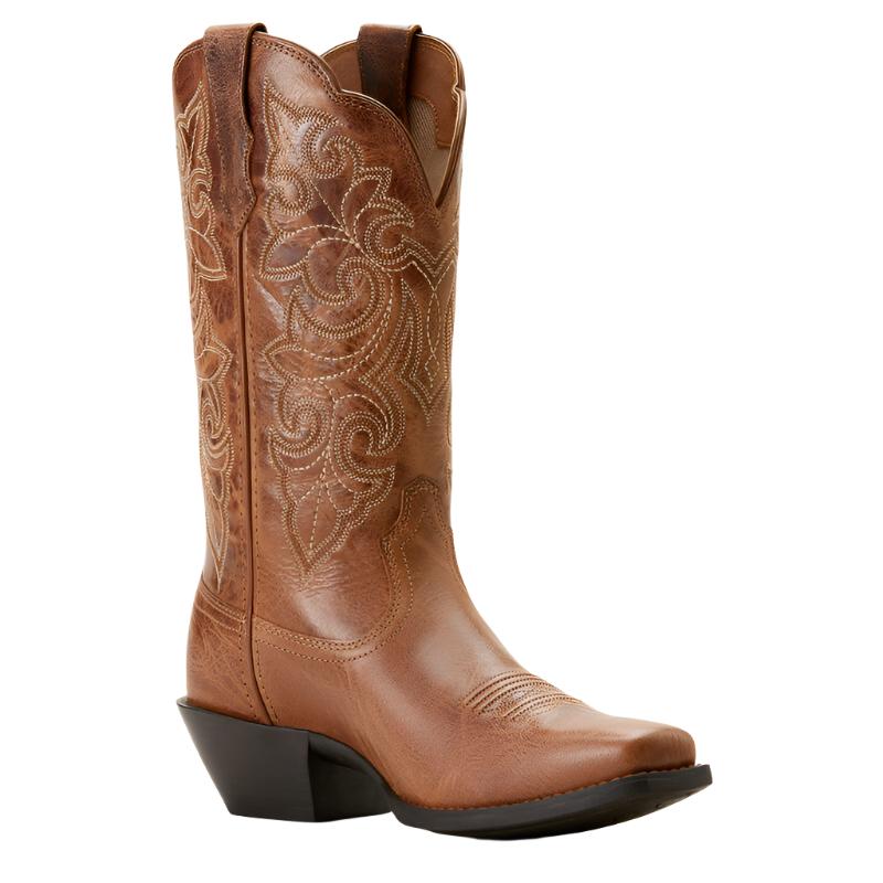 Bottes Western Ariat Round Up Ryder Sassy Pour Femme - Marron - Taille US 8.5 - Neuves Avec étiquettes