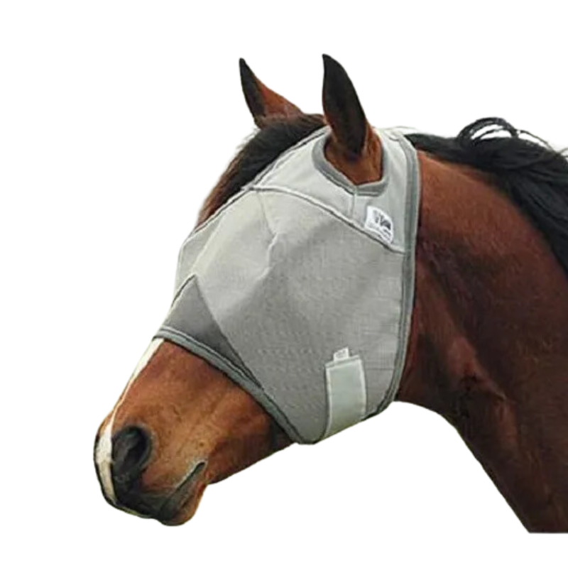Máscara De Mosca Cashel Crusader Mule Gris Para Potros Mulos Gris