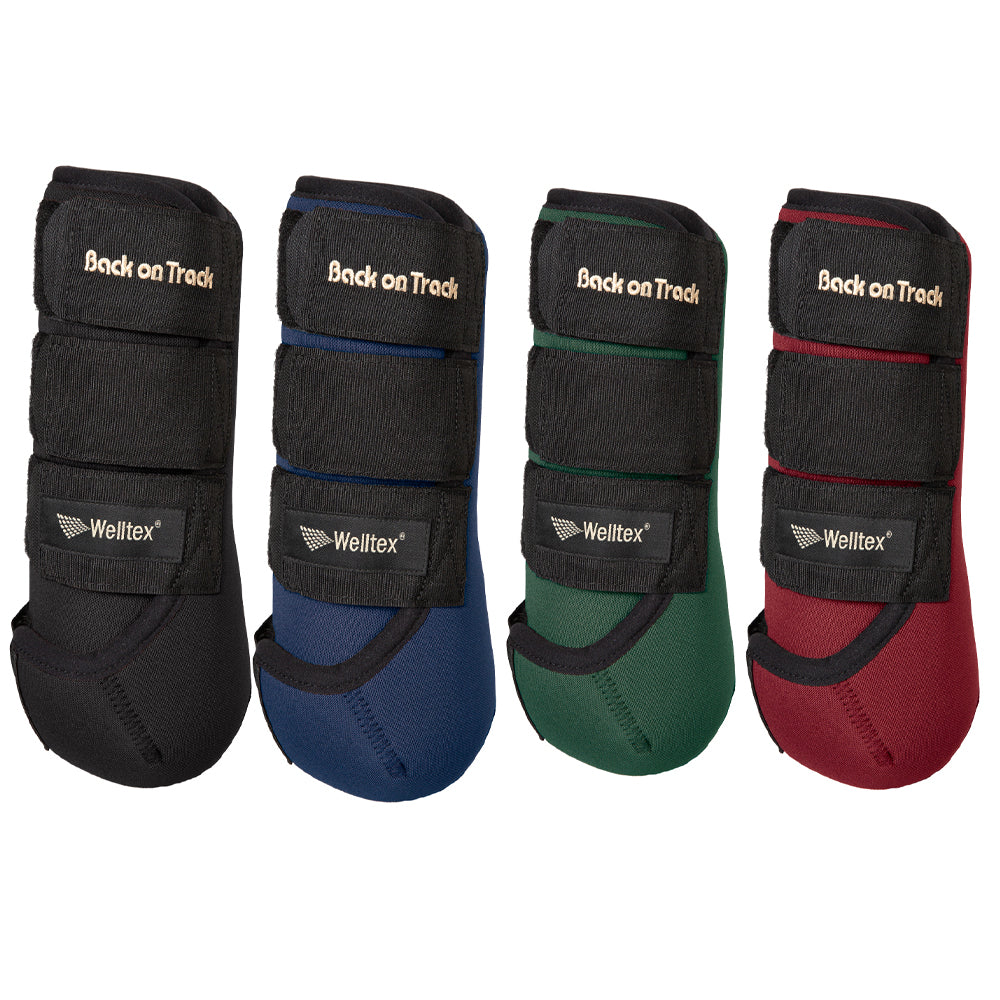 Demi-chaps Harry Hall - Adultes Grands, Noir, Simili Cuir - Neufs Sous Blister