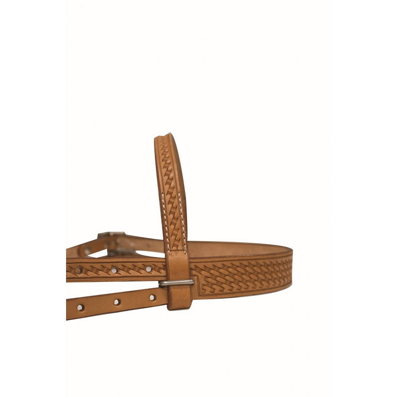 Selle Sans Arbres Argentine + Bride Et Rênes En Cuir - Ensemble équestre Complet