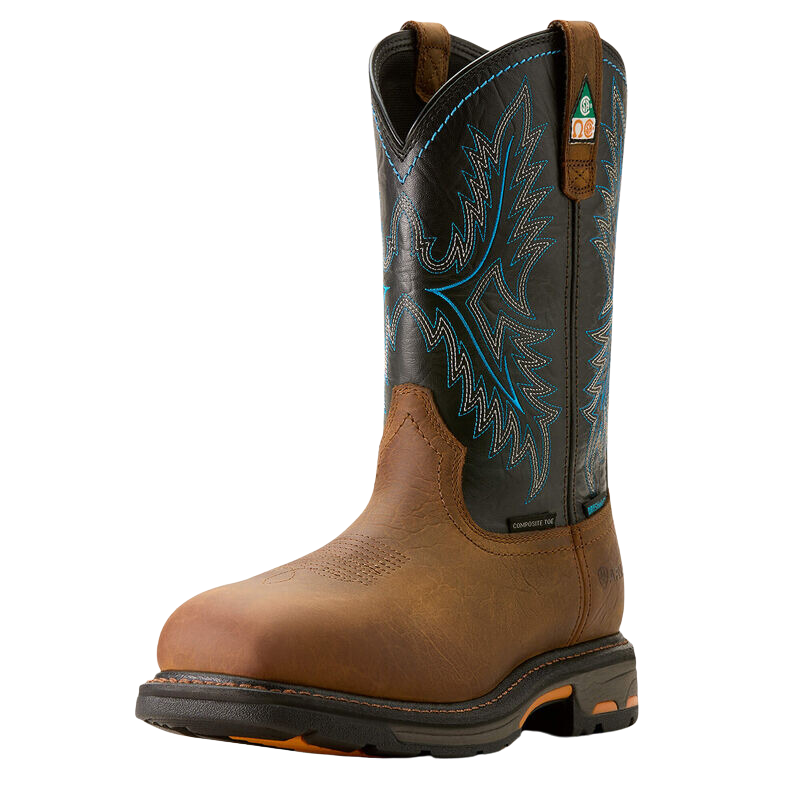 Bottes De Travail Homme Ariat RigTek - Imperméables - Bout Carré Large - Confort Et Durabilité
