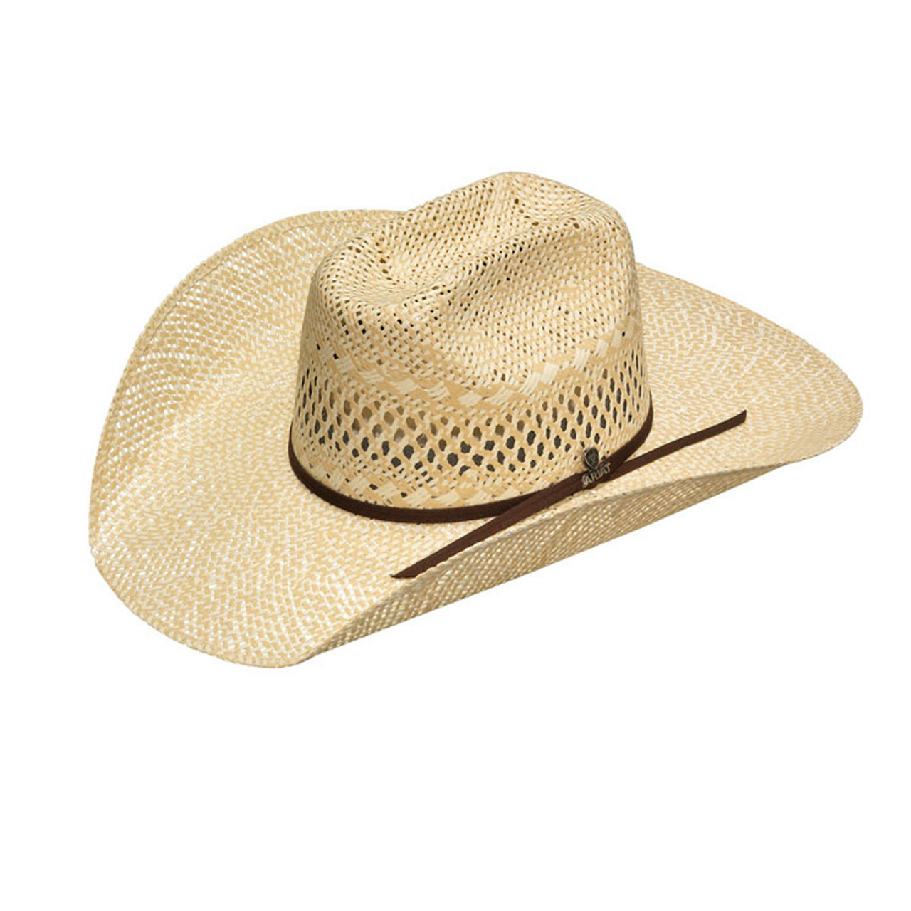 Chapeau De Cowboy En Paille Castor - Taille 6 7/8 - Vêtement D'équitation Western - Occasion Fonctionnelle