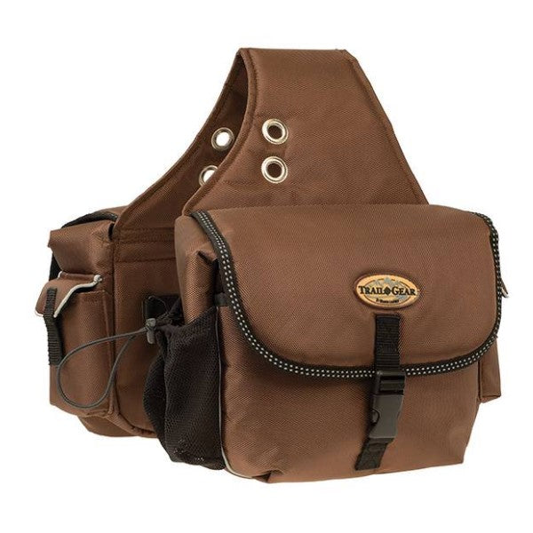 Sacoches De Selle Western En Cuir Souple - Couleur Marron Moyen - Occasion - Pour Cheval