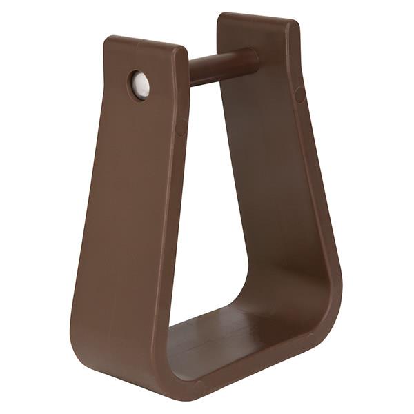 Paire D'Étriers Western En Plastique Marron – Bell Stirrups – Taille #3