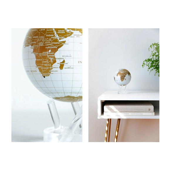 Globe Mova White & Gold – Boutique équestre Centor