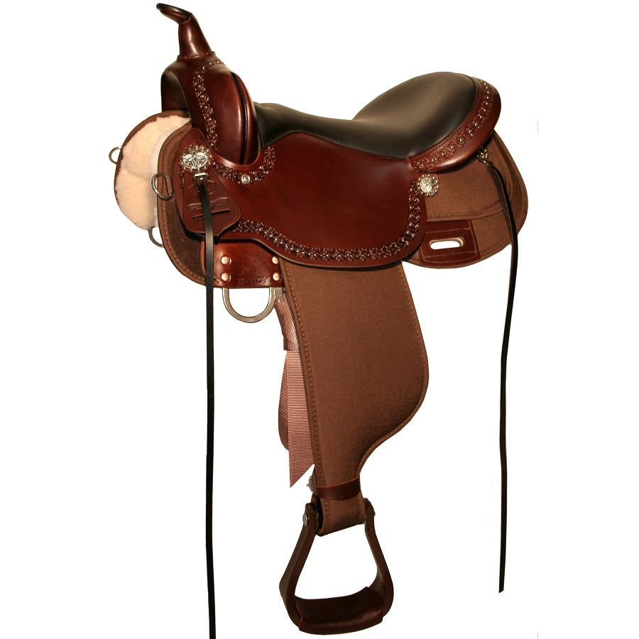 Selle Western Cuir Pour Cheval De Trait – Arbre Une Fourche Corde – Taille 16 Pouces (neuve)
